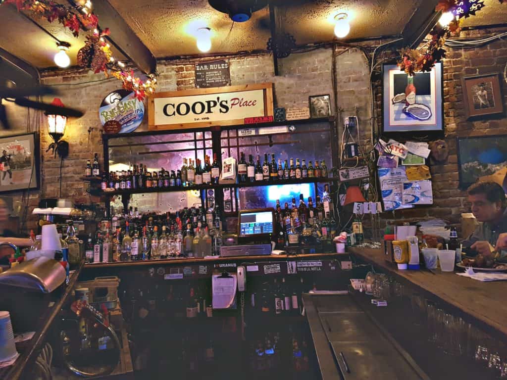 the inside of a bar in new orleans
