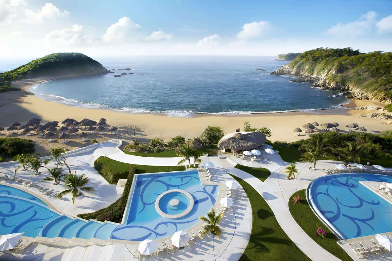 Top 3 All Inclusive Resorts In Huatulco Mexico Reviewed Compared   Pools At Secrets Resort Huatulco 