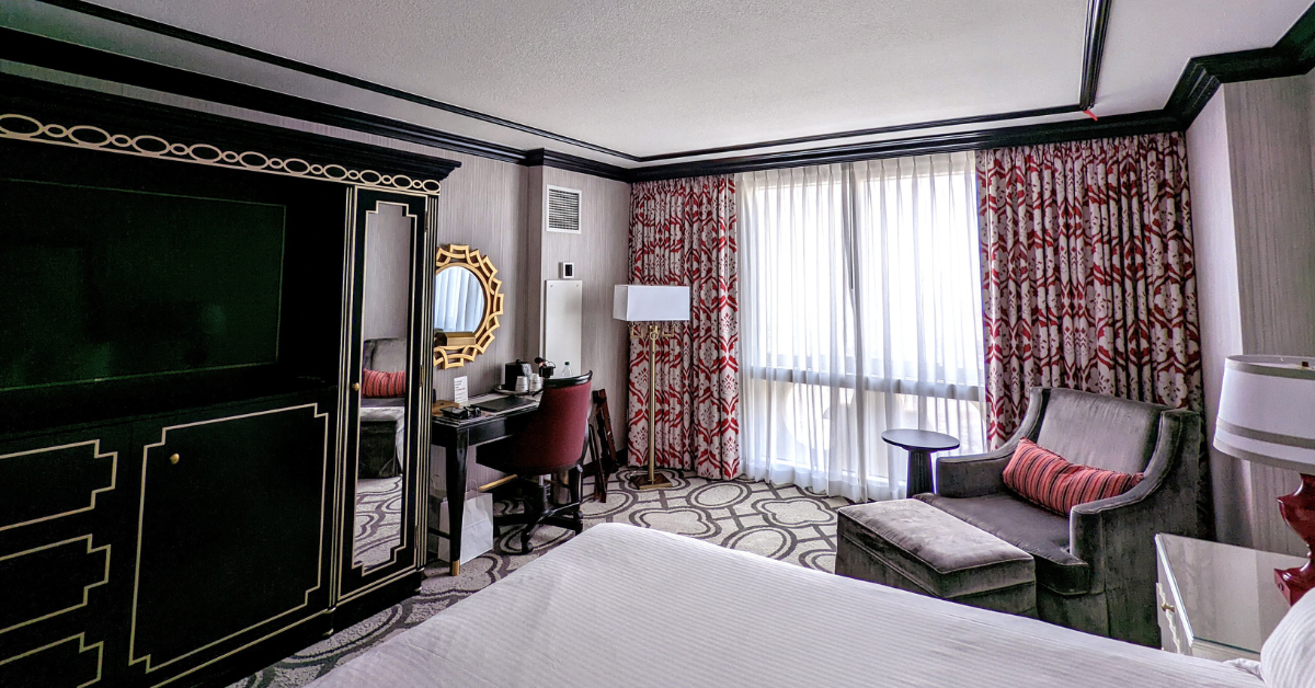 Paris Las Vegas King Burgundy Room- Strip View 