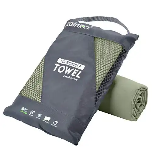 Microfiber Towel Perfect Travel, Sports, Backpacking, Camping Towel, Fast Drying - Super Absorbent - Ultra Compact