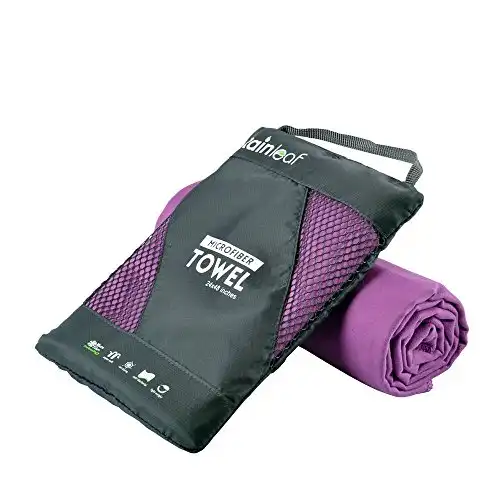 Microfiber Towel Perfect Travel, Sports, Backpacking & Camping Towel, Fast Drying - Super Absorbent - Ultra Compact