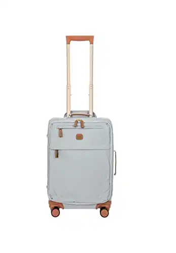 Bric's X Travel - Carry-On Luggage Bag with Spinner Wheels - 21 Inch - Luxury Luggage Bag - Silver