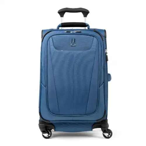 Travelpro Maxlite 5 Softside Expandable Carry on Luggage with 4 Spinner Wheels, Lightweight Suitcase, Men and Women, Carry On 21-Inch